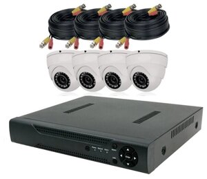 Комплект видеонаблюдения PS-Link KIT-A504HD 4 камеры