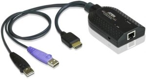 Процессорный модуль Aten KA7168-AX KVM HDMI USB, 50 метр., 1xUTP Cat5e, для подкл. комп. к перекл.