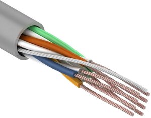 Кабель информационный UTP 4PR 24AWG Cat. 5e Stranded Rexant (бухта 305м) {01-0044}