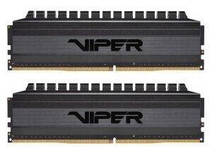 Оперативная память 8 ГБ 2 шт. Patriot Memory VIPER 4 BLACKOUT PVB416G400C9K