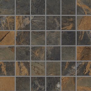 Мозаика облицовочная керамогранит Emilceramica Tele di Marmo Reloaded E0QF Mosaico Fossil Brown Malevic Lappato Lucido