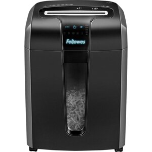 Уничтожитель бумаг Fellowes PowerShred 73Ci (секр. P-4) / фрагменты / 12лист. / 23лтр. / скрепки / скобы / пл. карты /