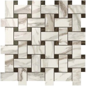 Керамогранит Atlas Concorde Supernova Marble мозаика Calacatta Gold Twist 30,5x30,5