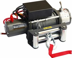 Лебёдка электрическая 12V Electric Winch 12000 lbs 5443 кг (влагозащищенная)