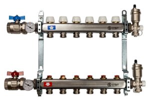 Коллектор STOUT из нержавеющей стали без расходомеров в сборе 6 выходов SMS 0912 000006