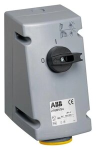 Розетка силовая (CEE) отключаемая/ с предохранителем/ с защитой ABB 2CMA162328R1000