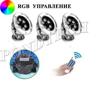 Подводные светильники Pondtech 925Led3 (RGB) комплект