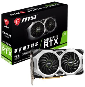 Видеокарта MSI GeForce RTX 2060 SUPER 1665MHz PCI-E 3.0 8192MB 14000MHz 256 bit HDMI 3xDisplayPort HDCP VENTUS GP OC