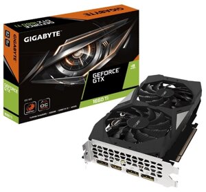 Видеокарта GIGABYTE GeForce GTX 1660 Ti 1800MHz PCI-E 3.0 6144MB 12000MHz 192 bit HDMI 3xDisplayPort HDCP OC