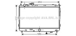 Радиатор системы охлаждения мкпп kia carens ii 2.0i 16v 04-06 ava quality cooling KA2070