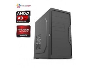 Системный блок компьютер для дома CompYou Home H555 (AMD A8-X4 9600 3.1GHz, 16Gb DDR4, 500Gb, 450W, Без ОС, CY.