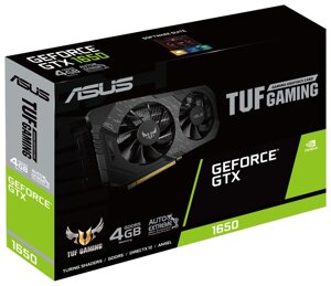 Видеокарта ASUS TUF GeForce GTX 1650 1485MHz PCI-E 3.0 4096MB 8002MHz 128 bit DVI DisplayPort HDMI HDCP GAMING