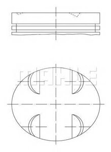 Поршень mahle knecht 0052400