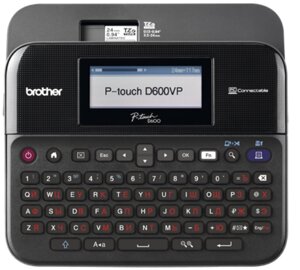 Принтер Brother PTD600VPR1 стационарный черный/серый