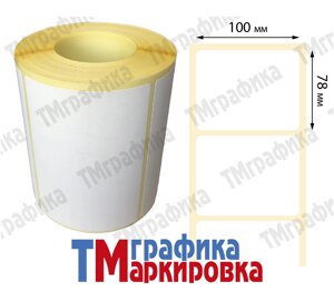 Термоэтикетки 100х80 мм, 46 рул. по 500 шт. Эко Thermal Eco