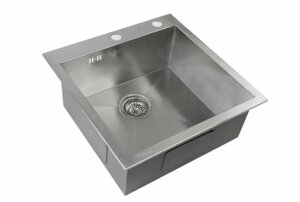 Врезная кухонная мойка ZorG INOX X-5151 51х51см нержавеющая сталь