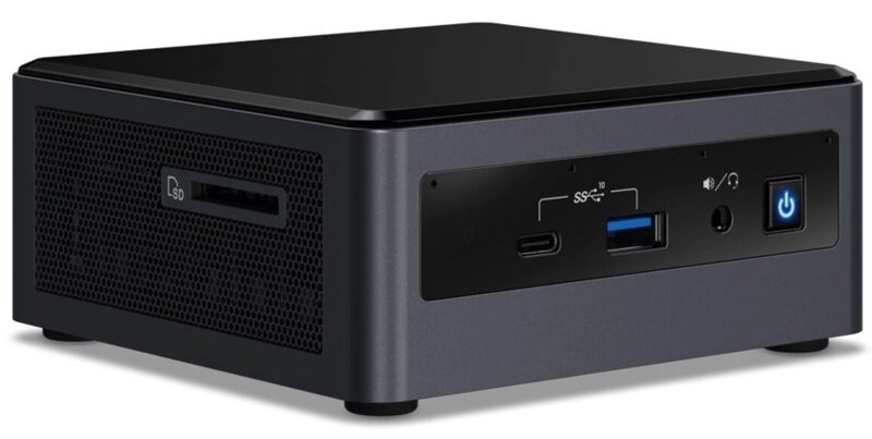 Платформа Intel NUC10I5FNH2, Intel Core i5-10210U, M. 2 and 2.5quot; Drive, HDMI 2.0a; USB-C (DP1.2), w/ EU cord от компании MetSnab - фото 1