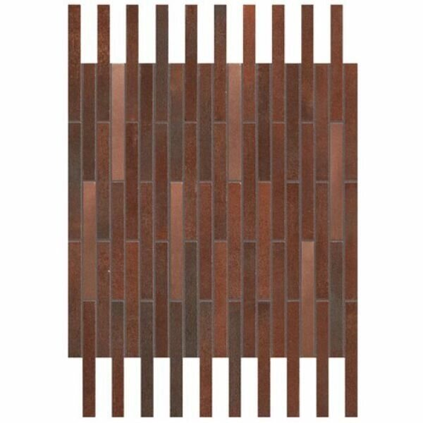 Плитка Atlas Concorde Blaze Corten Mosaico Twin A0UV 36,1x29,4 Неглазурованный от компании MetSnab - фото 1