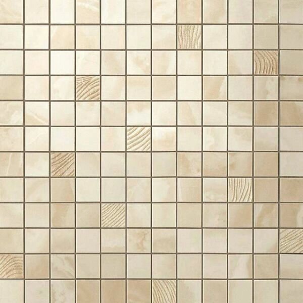 Плитка Atlas Concorde Supernova Onyx S. O. Ivory Chiffon Mosaic 30,5х30,5/С. О. Айвори Шиффон Мозаика 30,5х30,5 от компании MetSnab - фото 1