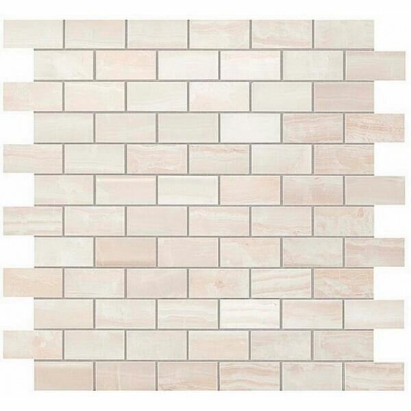 Плитка Atlas Concorde Supernova Onyx S. O. Pure White Brick Mosaic 30,5х30,5/С. О. Пьюр Вайт Брик Мозаика 30,5х30,5 от компании MetSnab - фото 1