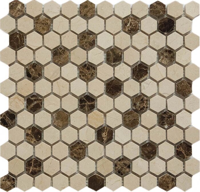 Плитка керамическая Q-Stones Китмоз Камень 31x31 Китмоз Камень QS-Hex027-25P/10 30.5х30.5 от компании MetSnab - фото 1