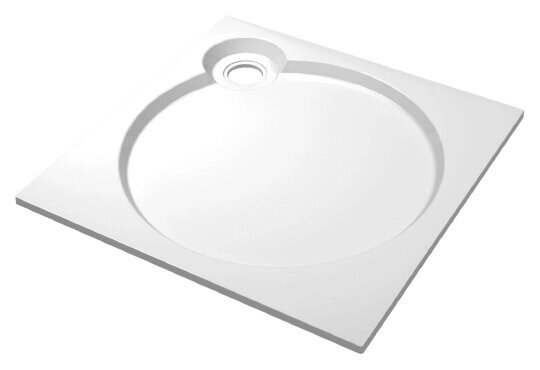 Поддон для душа Cezares Tray A 80 квадратный TRAY-S-A-80-56-W от компании MetSnab - фото 1