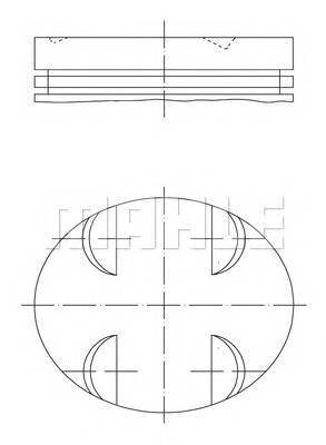 Поршень mahle knecht 0052400 от компании MetSnab - фото 1