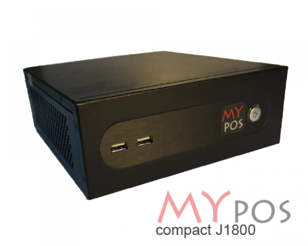 POS-компьютер myPOS compact J1800, RAM 2Gb, SSD 60GB, 8 USB, 2 COM, PS/2, LPT, без ОС от компании MetSnab - фото 1