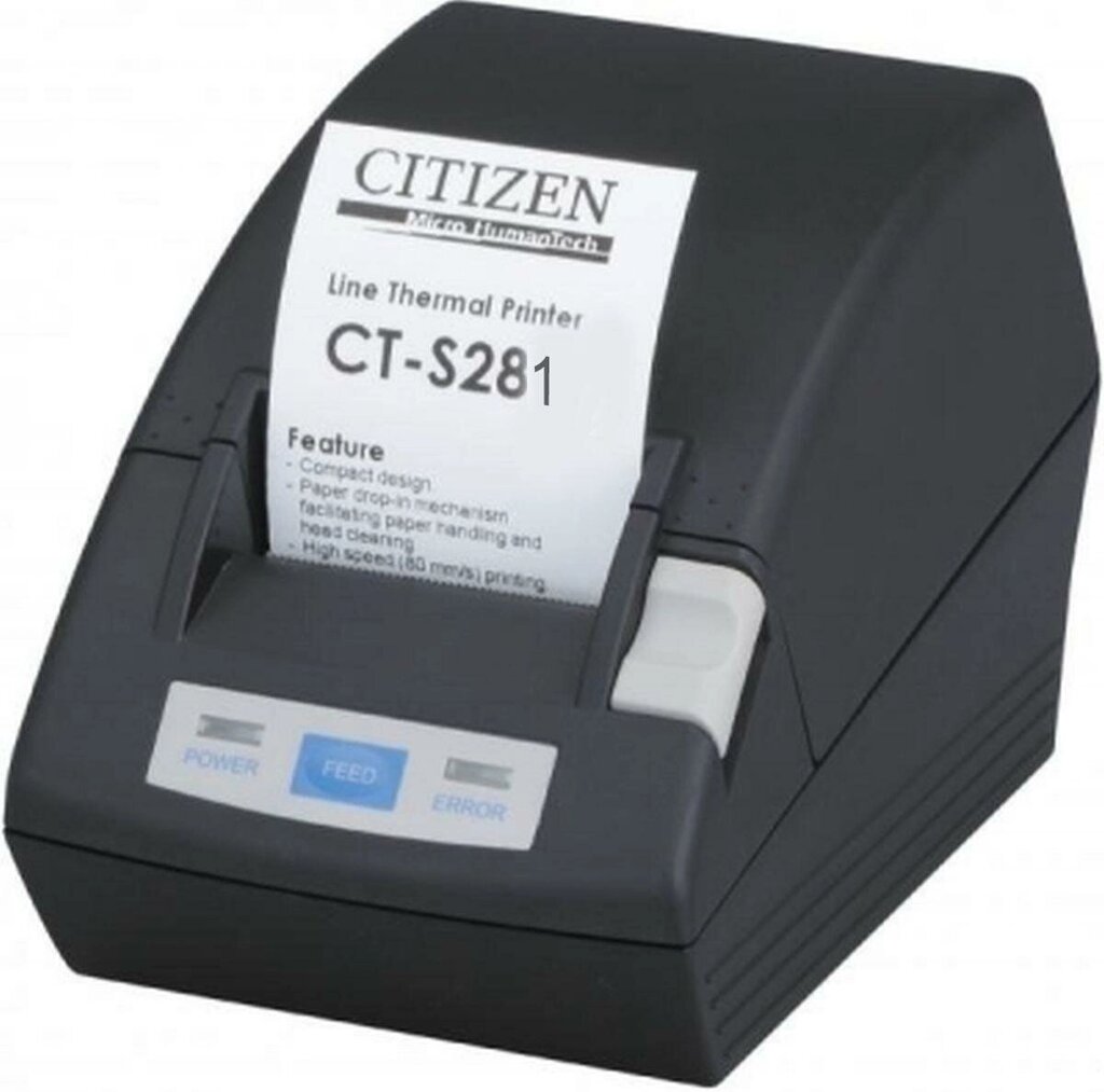 POS принтер Citizen CT-S281, черный, USB от компании MetSnab - фото 1