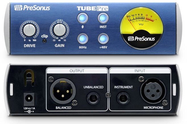 PreSonus TubePre V2 ламповый микрофонно-инструментальный преамп с расширенным гейном от компании MetSnab - фото 1