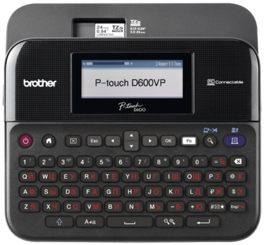 Принтер Brother PTD600VPR1 стационарный черный/серый от компании MetSnab - фото 1