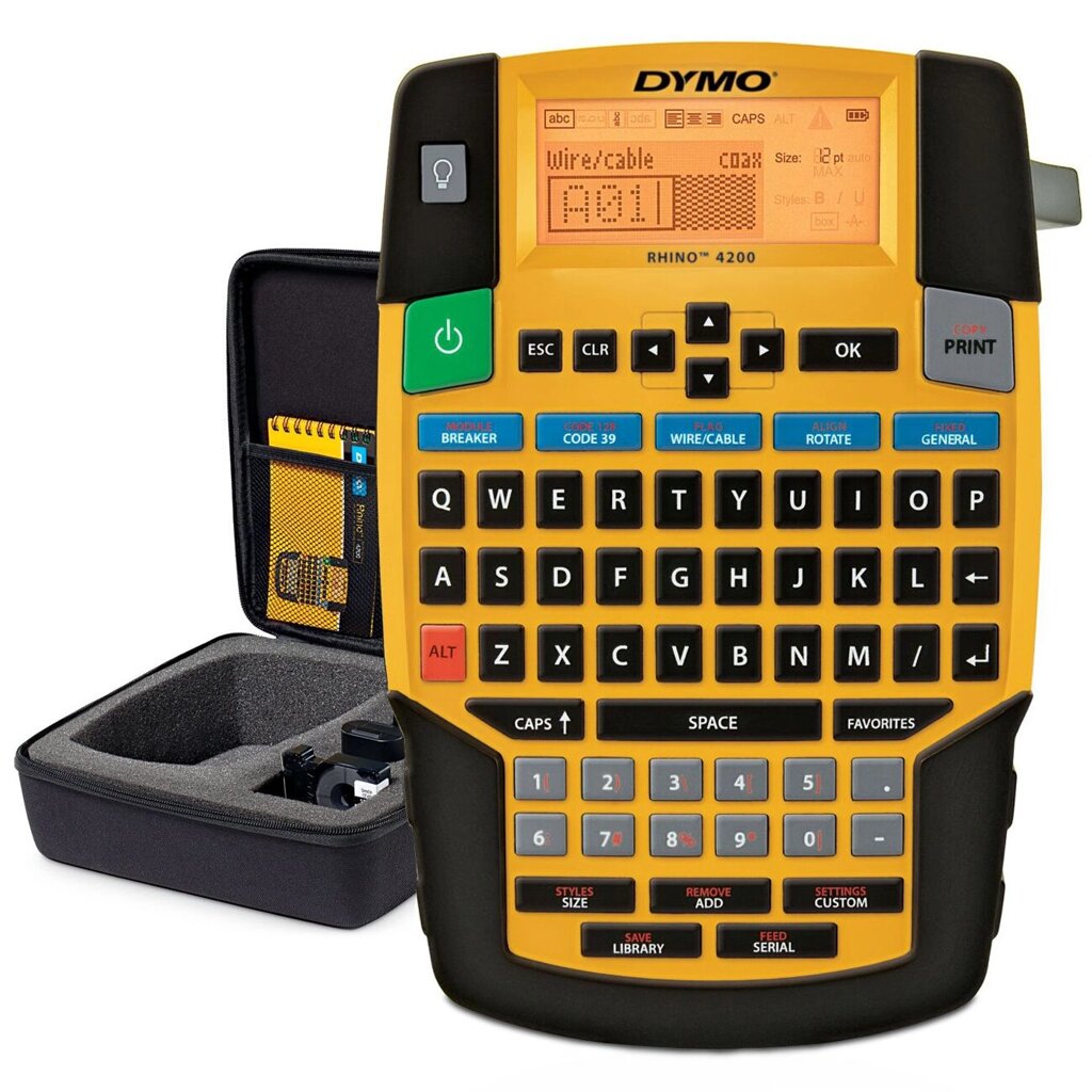 Принтер Dymo Rhino 4200 в кейсе (1852994/1852992) от компании MetSnab - фото 1