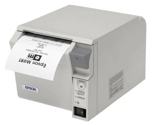 Принтер Epson TM-T70II, USB+COM, + PS-180, белый от компании MetSnab - фото 1