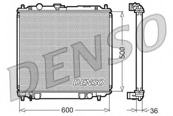 Радиатор, охлаждение двигателя Denso DRM45014 от компании MetSnab - фото 1