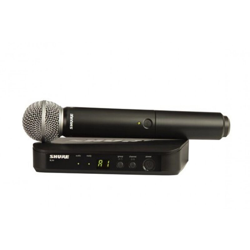 Радиосистема SHURE BLX24E/PG58-M17, с микрофоном PG58 от компании MetSnab - фото 1