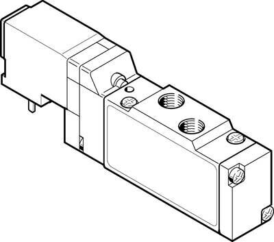 Распределитель с электроуправлением Festo MEH-5/2-1/8-P-S-I-B от компании MetSnab - фото 1