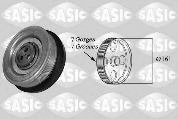 Ременный шкив, коленчатый вал Sasic 2156057 от компании MetSnab - фото 1
