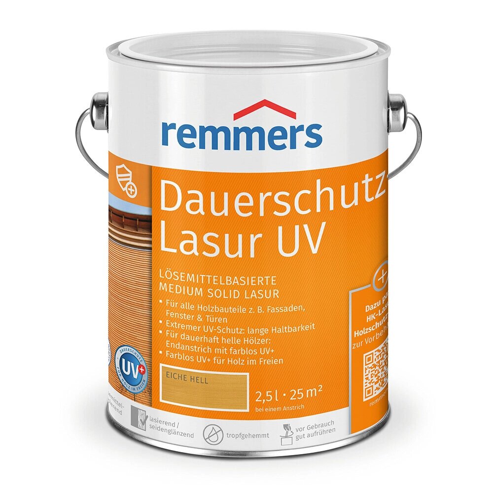 Remmers Dauerschutz-Lasur UV+ Лазурь с повышенной защитой от УФ (20 л 2245 Зеленая ель / Tannengruen ) от компании MetSnab - фото 1