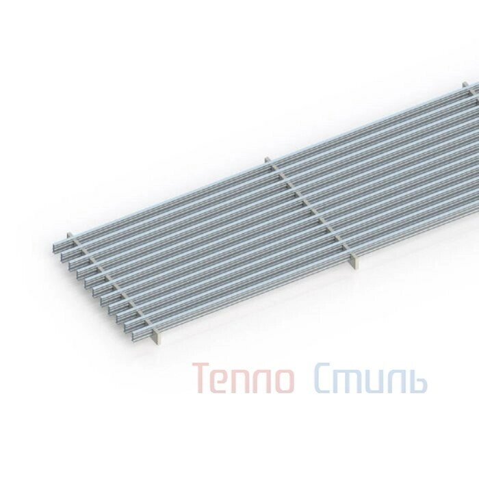 Решетка itermic GRILL. 3700. LGA-30 цвет Natural ширина 300 мм длина 3700 мм алюминиевая для встраиваемых в пол от компании MetSnab - фото 1