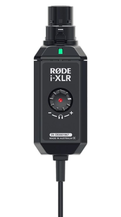 RODE i-XLR цифровой XLR интерфейс для iOS устройств. Совместим со всеми динамическими и конденсаторными с питанием от от компании MetSnab - фото 1