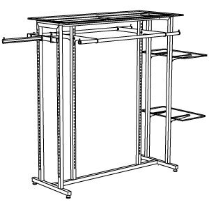 Сборка 3 хромированная 62. T3 - Система Vertical (WALL SYSTEM) от компании MetSnab - фото 1