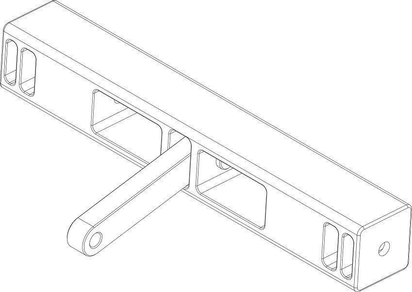 SE Audiotechnik M-F3A FA34 адаптер с 3 на 4 точки крепления для M-F3A, цвет чёрный от компании MetSnab - фото 1