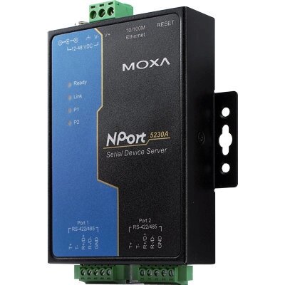 Сервер MOXA NPort 5230A 2 port RS-422/485 advanced, Power Adapter от компании MetSnab - фото 1