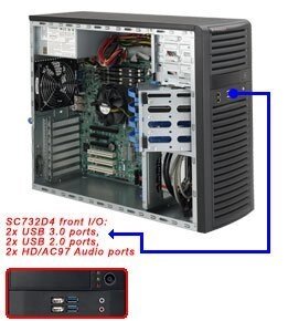 Серверный корпус SuperMicro (CSE-732D4-500B) от компании MetSnab - фото 1