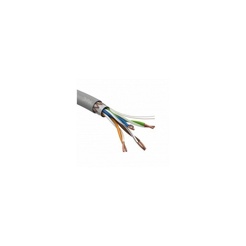 SF-4-PVC ЭРА Кабель витая пара SF/UTP Cat5e 4x2x24 AWG CU PVC 305 м от компании MetSnab - фото 1