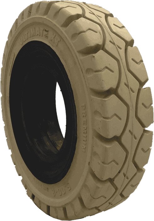 Шина цельнолитая немаркая с буртом Ultimate XT 18x7-8 от компании MetSnab - фото 1