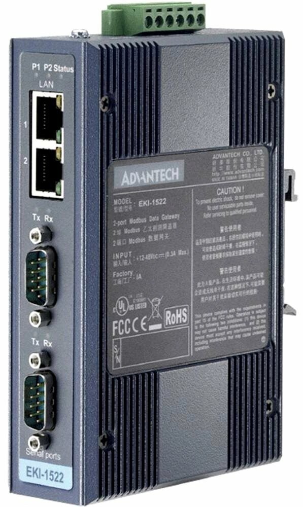 Шлюз передачи данных Advantech (EKI-1522-CE) от компании MetSnab - фото 1