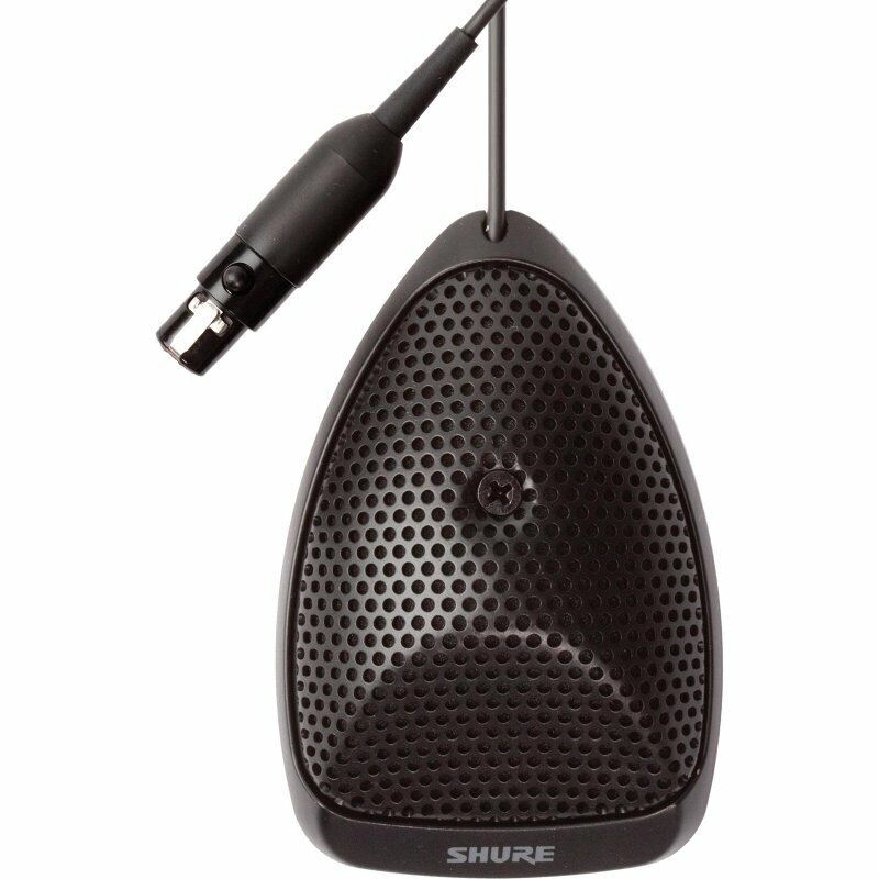 SHURE MX391/C плоский настольный кардиоидный конференц. микрофон с кабелем (3,6м), черный. от компании MetSnab - фото 1