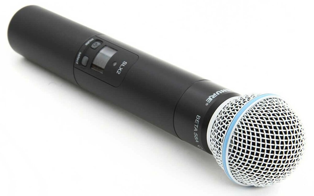 SHURE SLX2/BETA58 P4 702 - 726 MHz ручной передатчик с капсюлем динамического микрофона BETA 58 для беспроводной от компании MetSnab - фото 1