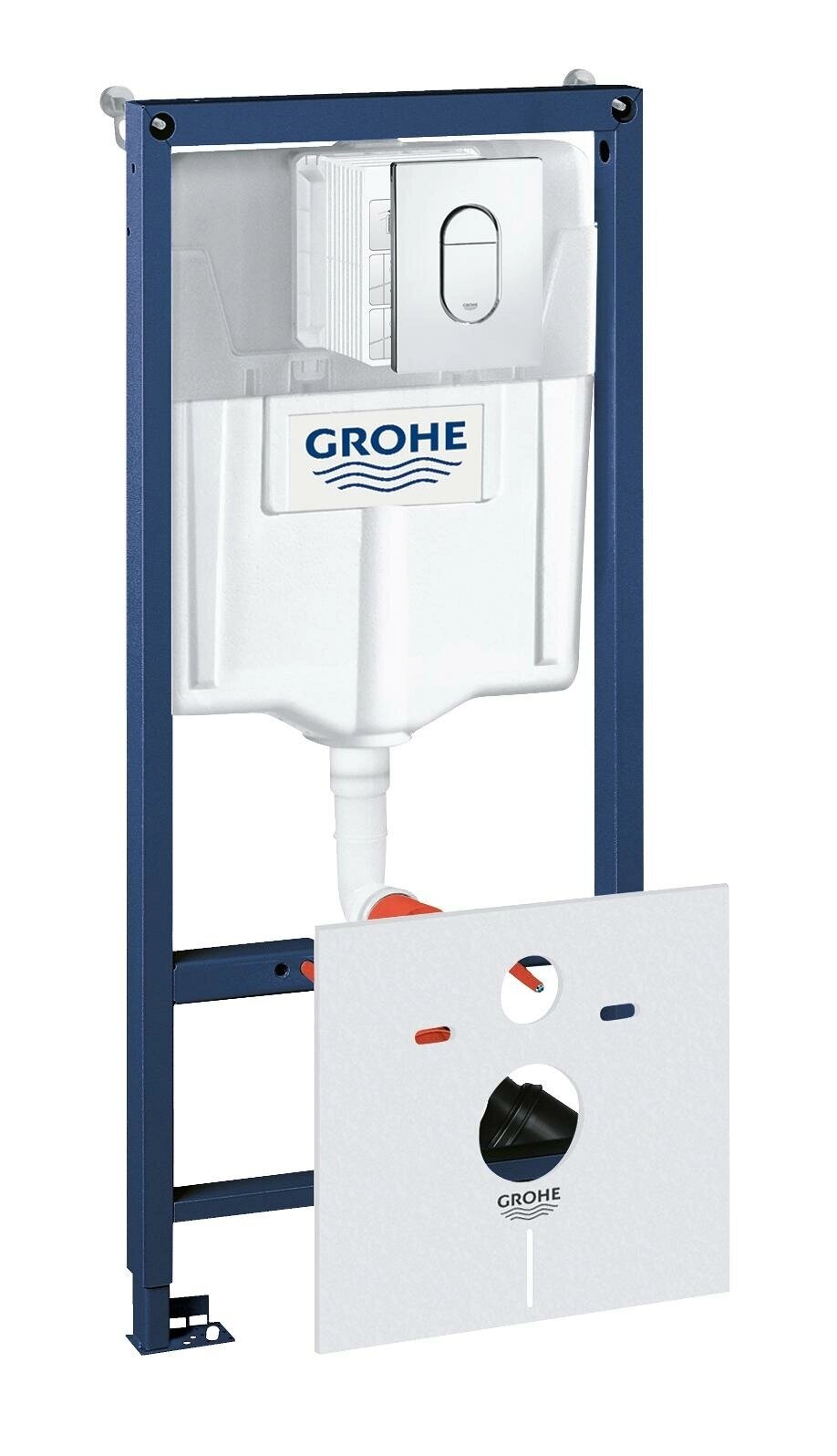 Система инсталляции для унитаза GROHE Rapid SL с панелью смыва Arena Cosmopolitan (3 режима) (1,13 м) (38929000) от компании MetSnab - фото 1